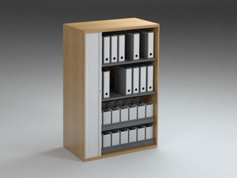 Roller Door Storage Module 1495X1000MM with Leverarch & Box Files