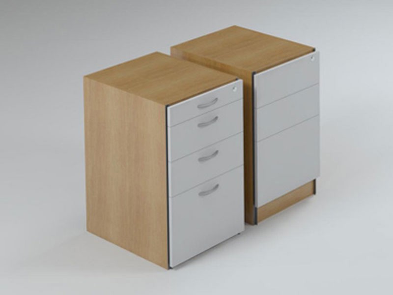 Pedestal with Deep Filer & Stationery Drawers