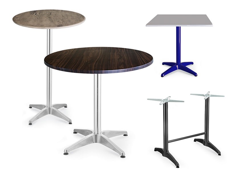 Canteen tables with pedestal base